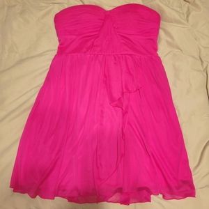 Hot pink babydoll dress